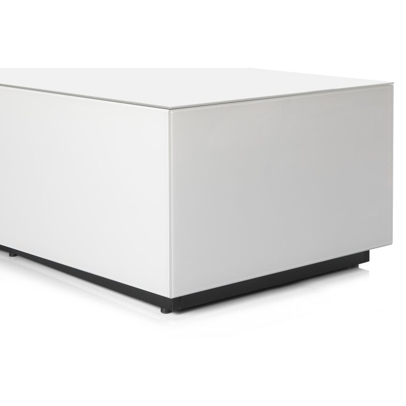 Mcmartin Glass Coffee Table, White