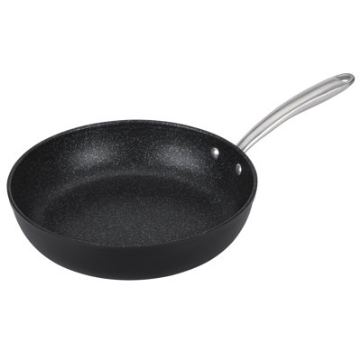 Prestige Scratch Guard Non-Stick Frying Pan - Suitable As induction Frying Pan, Scratch Resistant, Easy Cleaning Ceramic Exterior with Steel Base, Black