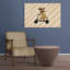 Cool Cheetah Scooter Modern Playful Whimsical Animal Wall Art Print by Mathieu - Wrapped Canvas Print-460537020