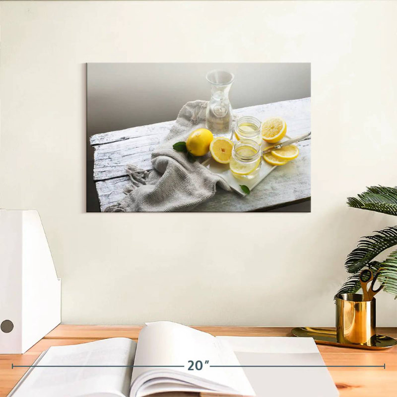 Yarlin Rustic Lemon Water, 8" H x 12" W