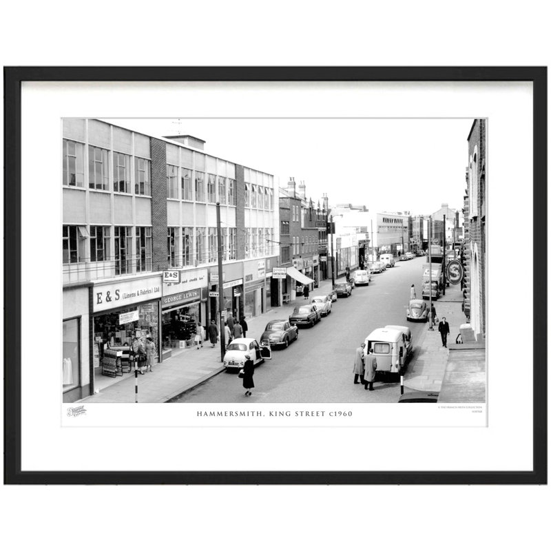 Hammersmith, King Street C1960 by Francis Frith - Single Picture Frame Print, 40cm H x 50cm W x 2.3cm D