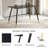 Vonda 47" Modern Rectangle Dining Table With MDF Top & Metal Frame