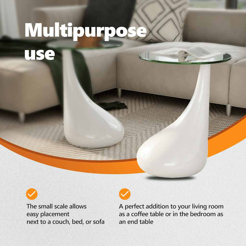 vidaXL Coffee Table, Side Table, White