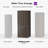 PURPLE LEAF Outdoor Hardtop Gazebo Bronze Metal Frame Galvanized Steel Double Roof with Light-117336803