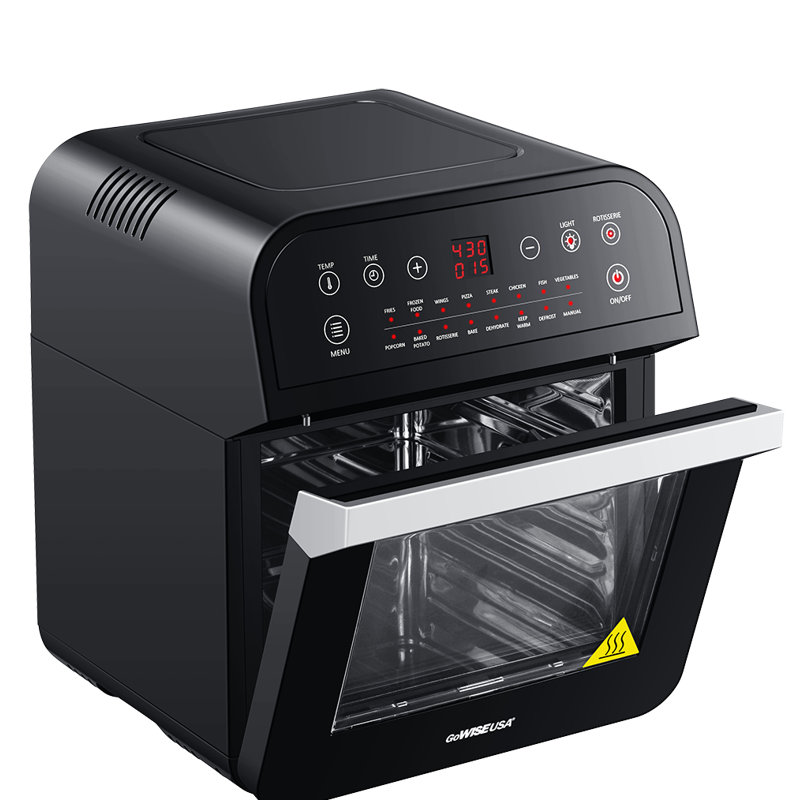12 Litre Electric Air Fryer Oven, Black