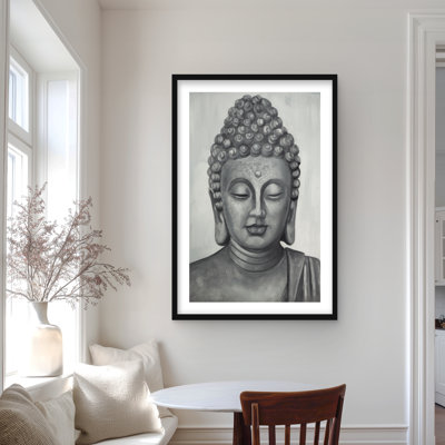Spiritual Buddha | Framed Matted Print for Bathroom Decor