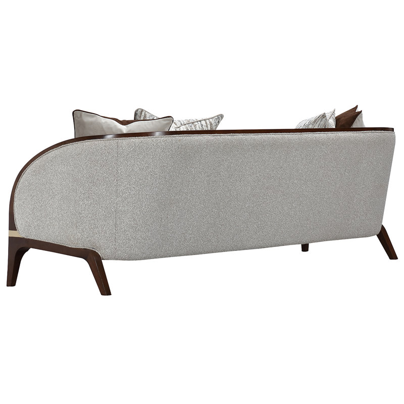 Houston Sofa - Pebble/Walnut