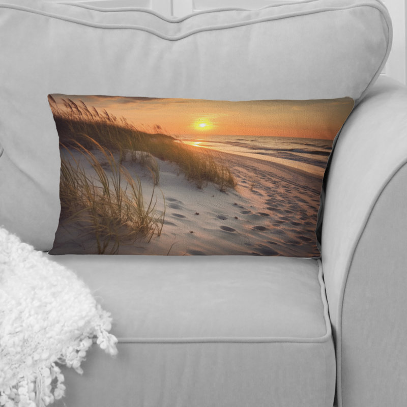 Alabama Golden Hour At Gulf Shores III - Coussin décoratif imprimé Alabama