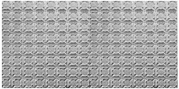 Generic 48.5'' L x 24.5'' W Tin Glue Up Ceiling Tile In Shiny Silver
