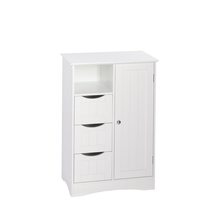 Winston Porter Jonice Bathroom Floor Storage Cabinet, Wooden Free