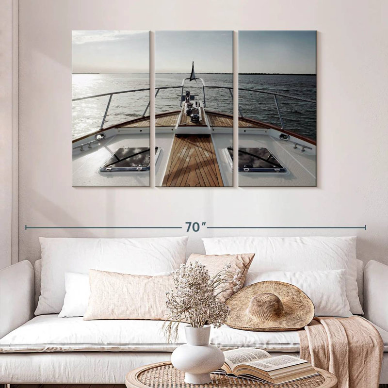 Mehar Bow Of Florida Yacht, 32" H x 50" W