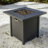 Shubhada Propane Outdoor Fire Pit Table with Lid-53644361