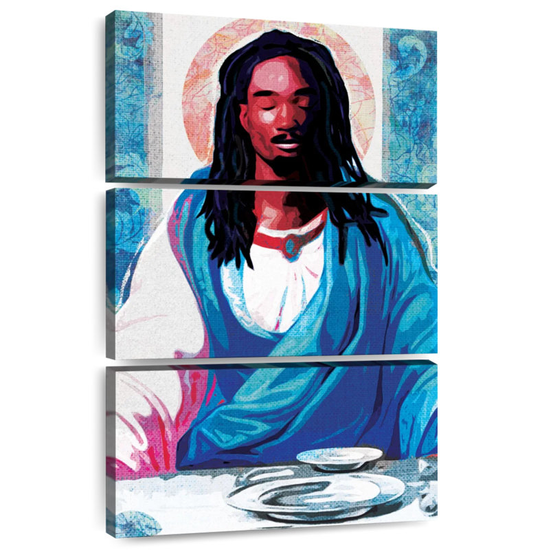 Adella Black Christ, 65" H x 42" W