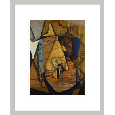 Man at the Cafe by Juan Gris -Framed Giclee Print