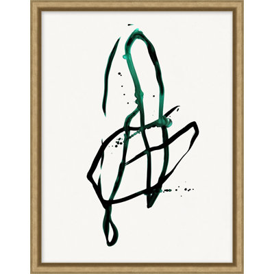 Gesture and Splatter 6 Framed Print