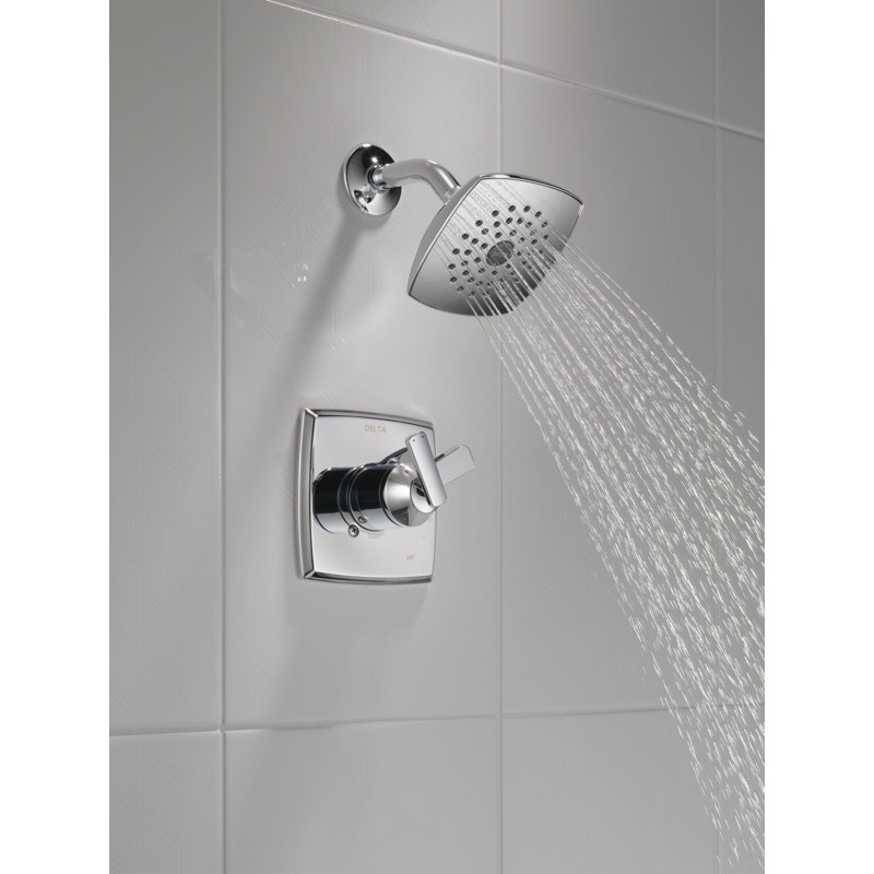 Ensemble de robinet de douche à double fonction Ashlyn 17, ensemble de garniture de poignée de douche, Chrome chrome