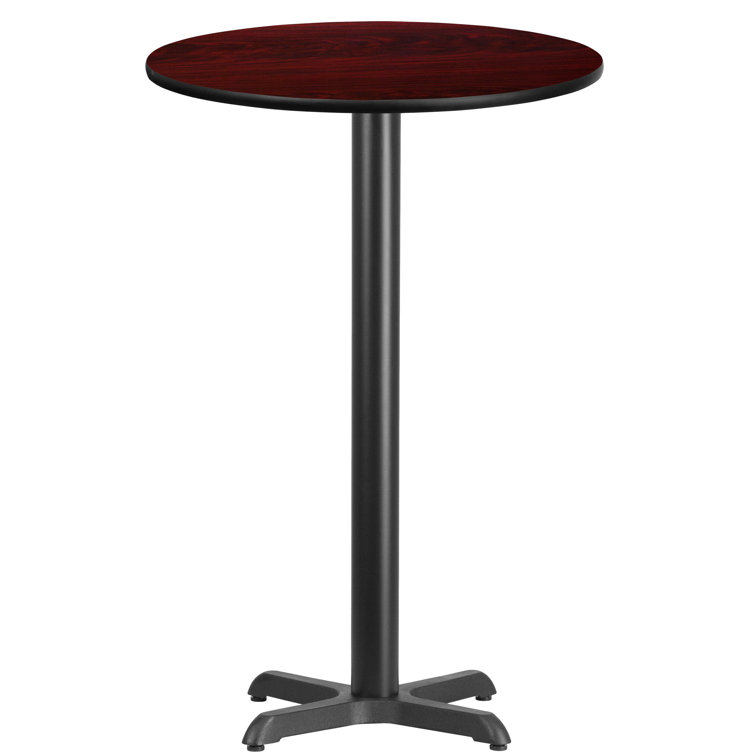 Carrus Round Laminate Dining Table Top with X-Shaped Base