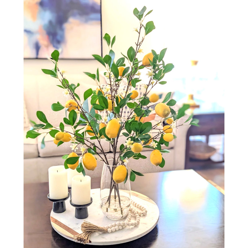 Arrangement de citron dans un vase (6 grandes tiges)