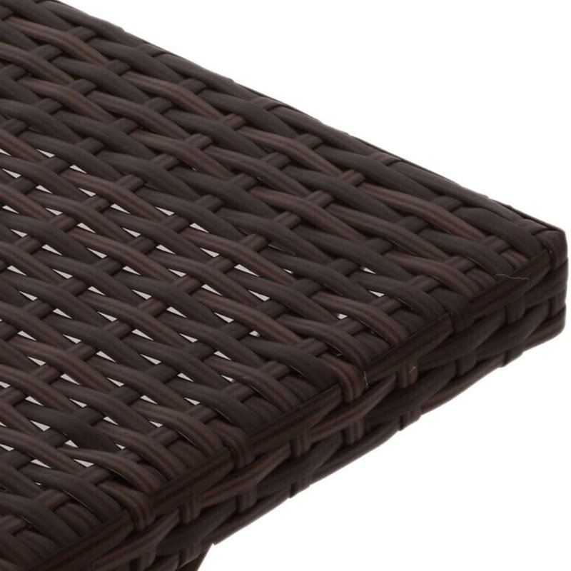 Capri 40cm Square Folding Table, Brown
