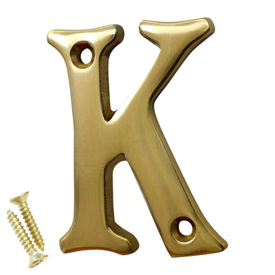 2'' H Brass House Letter