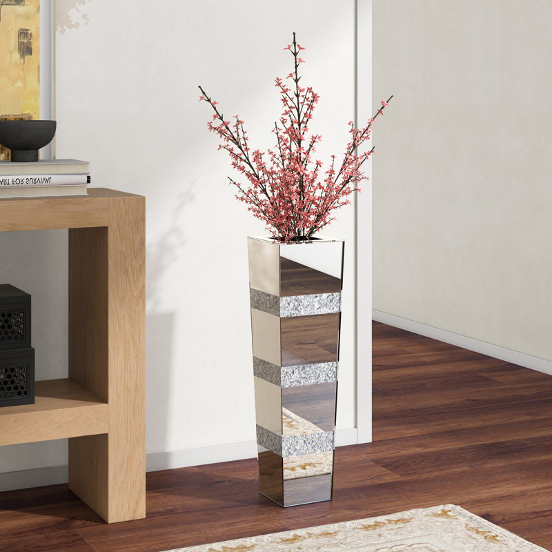 Vase de plancher en cristal 28 po Gudrun