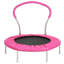 Trampoline 36 po avec poignée de sécurité - cadre en métal, idéal pour les enfants - rebond intérieur (bleu)-112639727-112639728