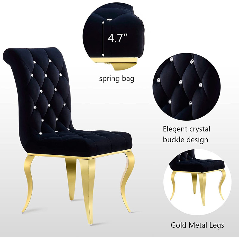 Chaise parsons Tanager, Noir, noir, noir, noir, Argent