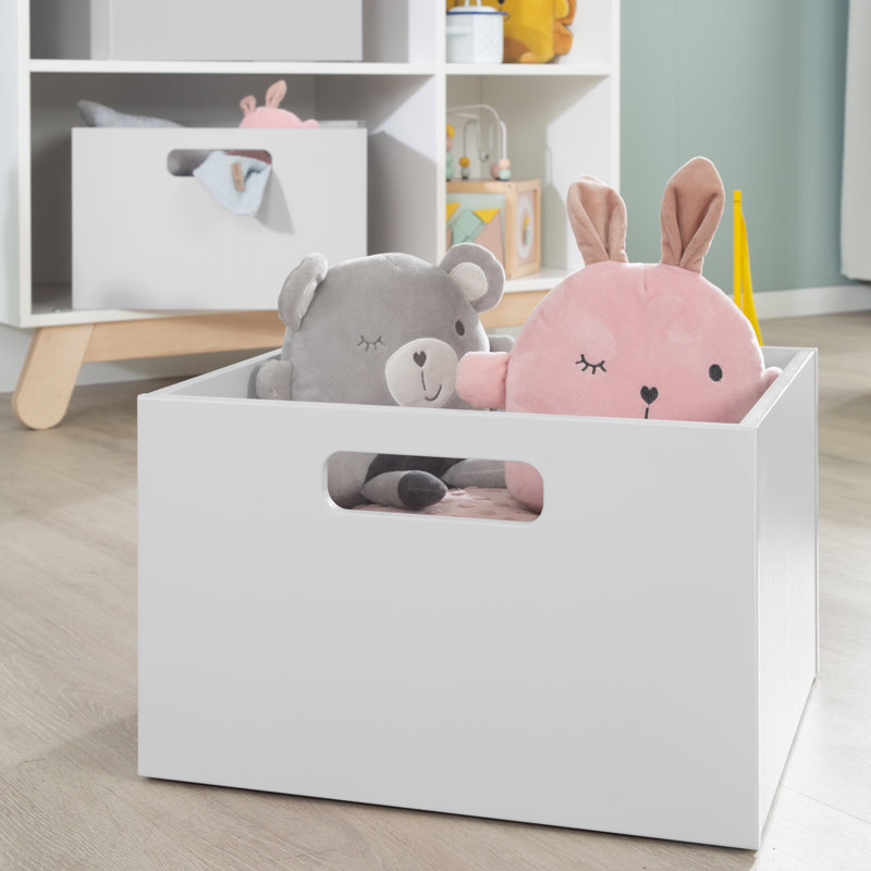 Roba Wooden Toy Box, in Grey