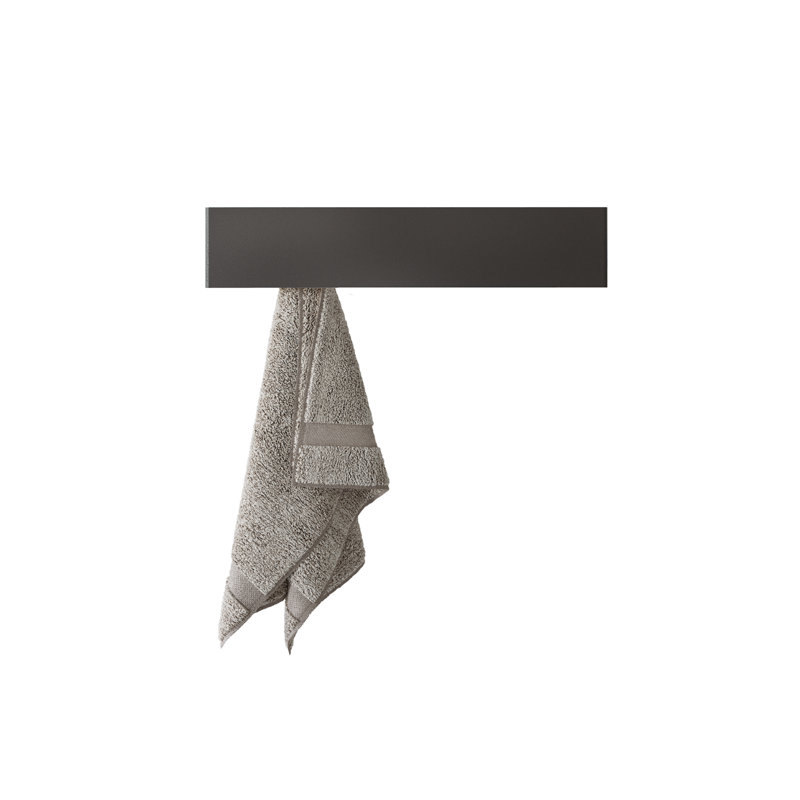 PUGI 40cm 1 Wall Towel Bar, Black