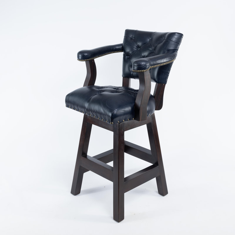 Trophée capitonné bleu 30 po, Tabouret de bar (siège d'une hauteur de 30 po), Bleu