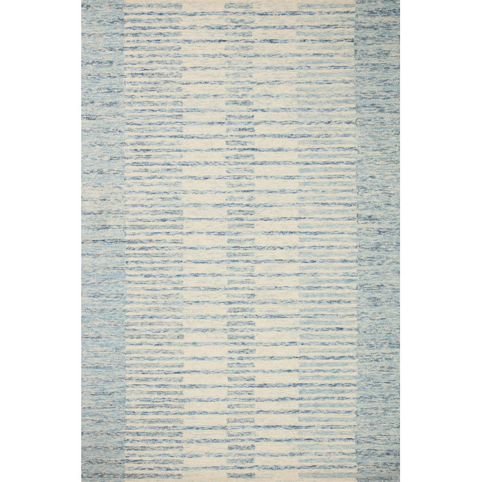 Chris Loves Julia x Loloi Chris Collection CHR-01 Ivory / Denim ...