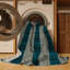 Tapis bleu à carreaux lavable à la machine-812922294