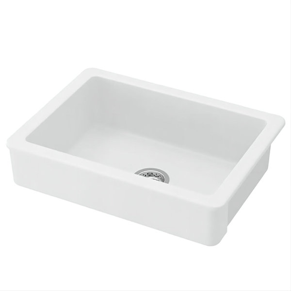 KISRAIS 30'' L Farmhouse / Apron Single Bowl Ceramic Kitchen Sink | Wayfair