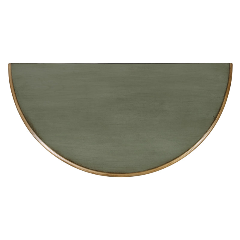 Danelle Demilune 30" Console Table, Pastel Green