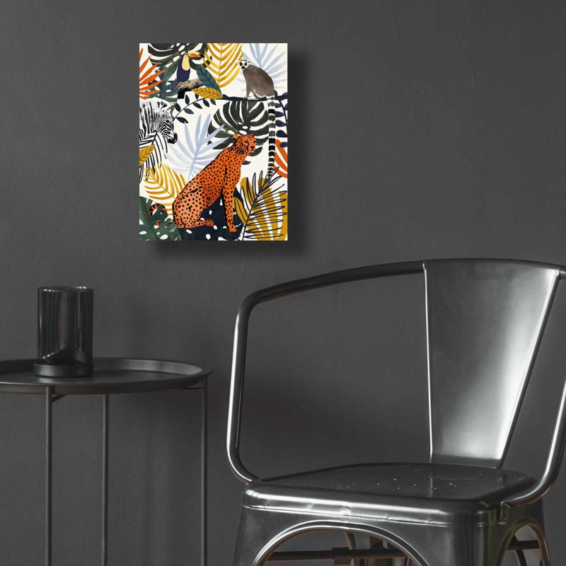«Jungle Jumble I» par Victoria Barnes, H 16 po x l 12 po x P 0,13 po