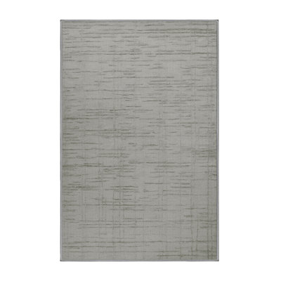 Tapis abstrait gris lavable à la machine