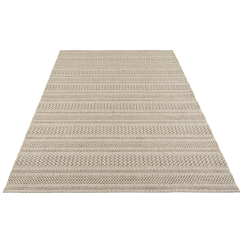 Arras Flatweave Natural Brown Indoor/Outdoor Rug, Rectangle 80 x 150cm
