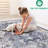 Loom & Blue Area Rug 2x8 - Stain , Non-shedding For Living, Bedroom, Eat-in Kitchen Non-shedding, Living Room, Entryway