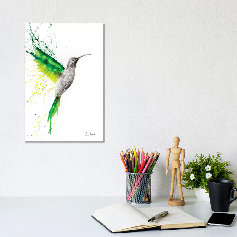 Emerald Sun by Ashvin Harrison - Print on Canvas, Wrapped Canvas, 20.32 cm H x 30.48 cm W