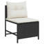 vidaXL Garden Sofa Set with Cushion Poly Rattan Furniture Outdoor Living-117956408-117956403