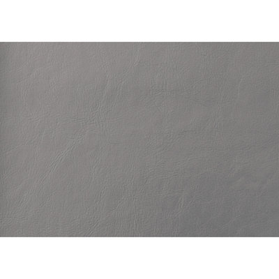 Lit simple tapissier avec aspect en cuir gris et similicuir pour une chambre chic et confortable
