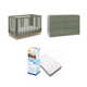 Santos 3-In-1 Convertible Crib With Mattress And Santos 6 Drawer Dresser Nursery Set