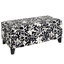 Repose-pieds de luxe avec tissu à motif floral, charnières à fermeture en douceur, repose-pieds et siège multifonctionnels pour le salon, compartiment dissimulé pour les couvertures / coussins de chambre à coucher-465510566