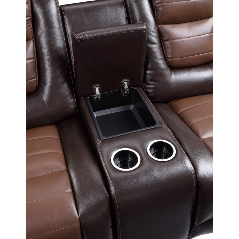 Canapé inclinable Modern Modern Luxury, Brun