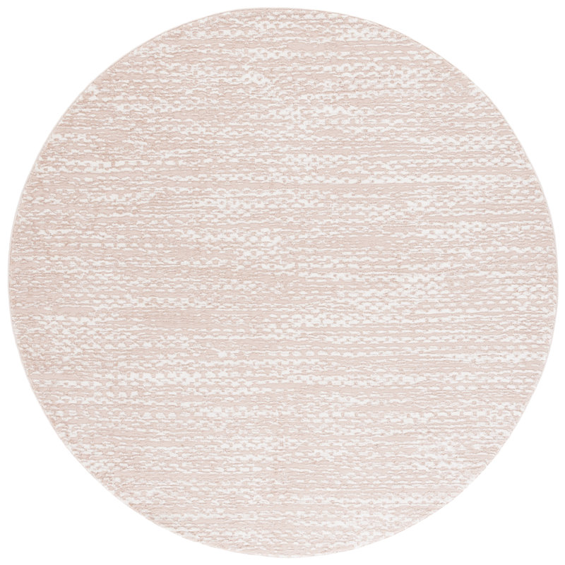 Jemie Performance Chevron Rug, Round 6'7"