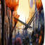 Horloge murale City of Flowers-93382810