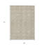 Tapis intérieur / extérieur géométrique lavable beige et ivoire 9 pi x 12 pi