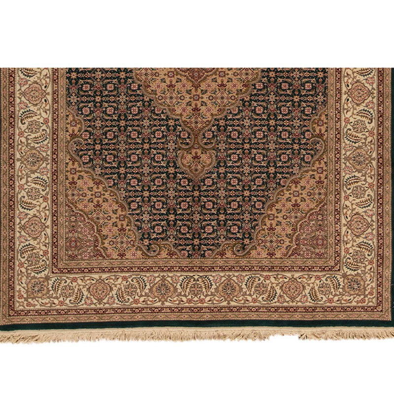 Wool Oriental Area Rug in Green