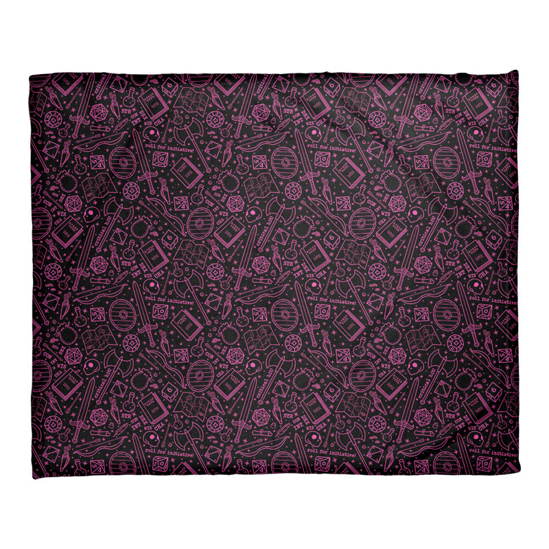 Couverture Katelyn Elizabeth RPG, l 52,5 po x L 62,5 po, Noir / Rose