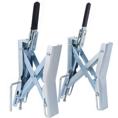 Quick Locking Chock,Axel-Chock Wheel-Stabilizer For RV, Trailer, Camper - Universal Quick-Lock Tire-Stop For Dual Axle Vehicles - Fits Up To 6 Inches -Pair